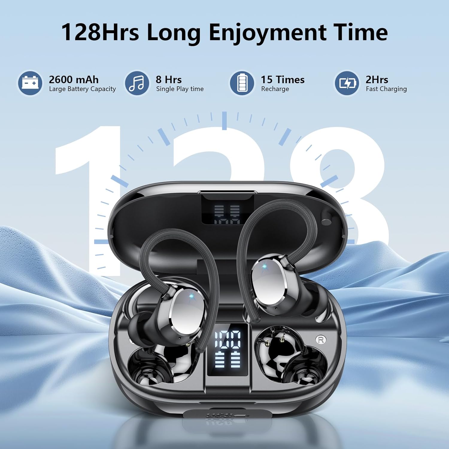 Thumbnail 2 de New 128H Bluetooth 5.4 Wireless Earbuds