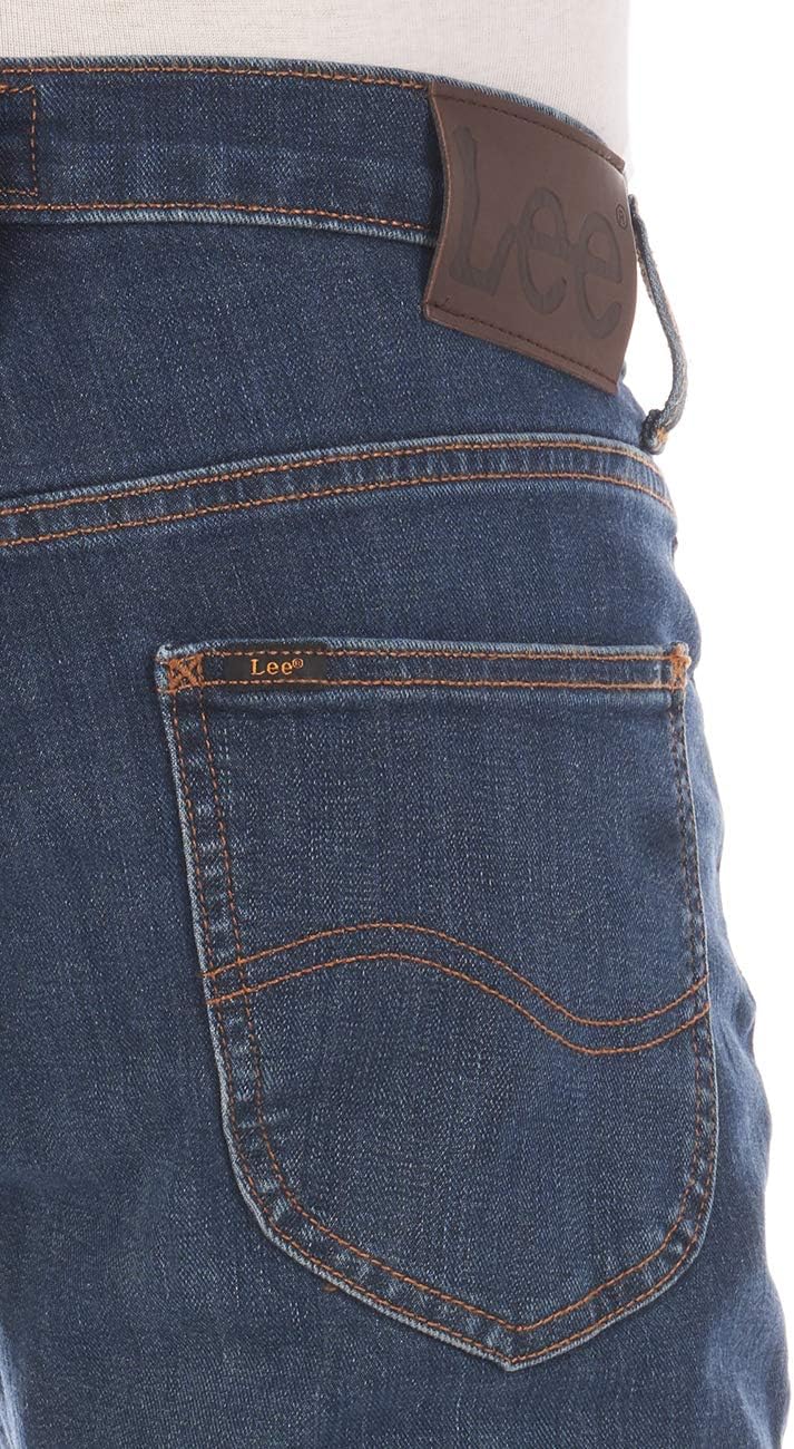 Detalle de Lee Jeans Herren Stretch Bootcut „Denver“ – Jeanshose in Denim Blau