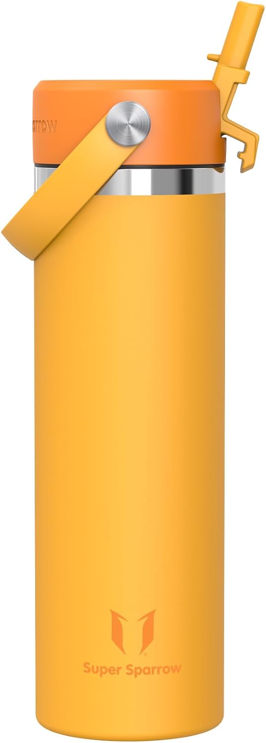 Detalle de Sparrow Trinkflasche Edelstahl 750ml – Weithals, SwivelSip, BPA-frei