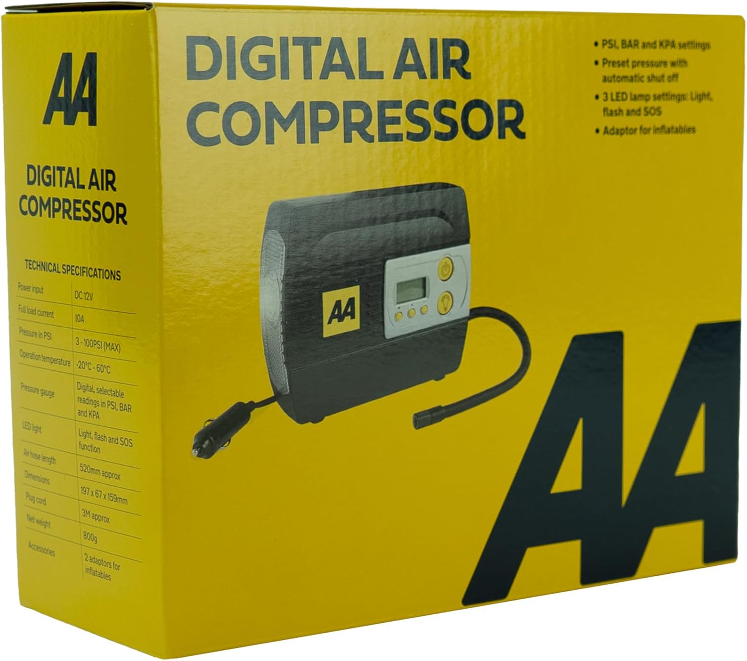 Thumbnail 1 de AA AA5502 12V tyre inflator