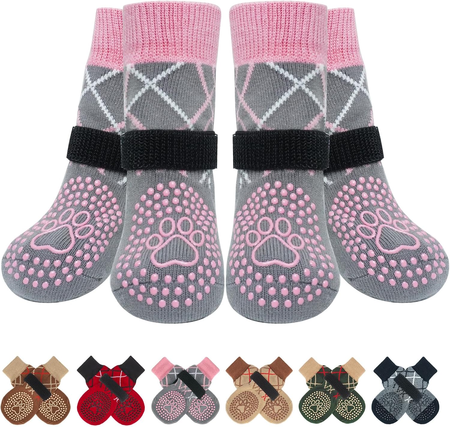 Detalle de BEAUTYZOO Hundesocken 75 % Baumwolle S/M