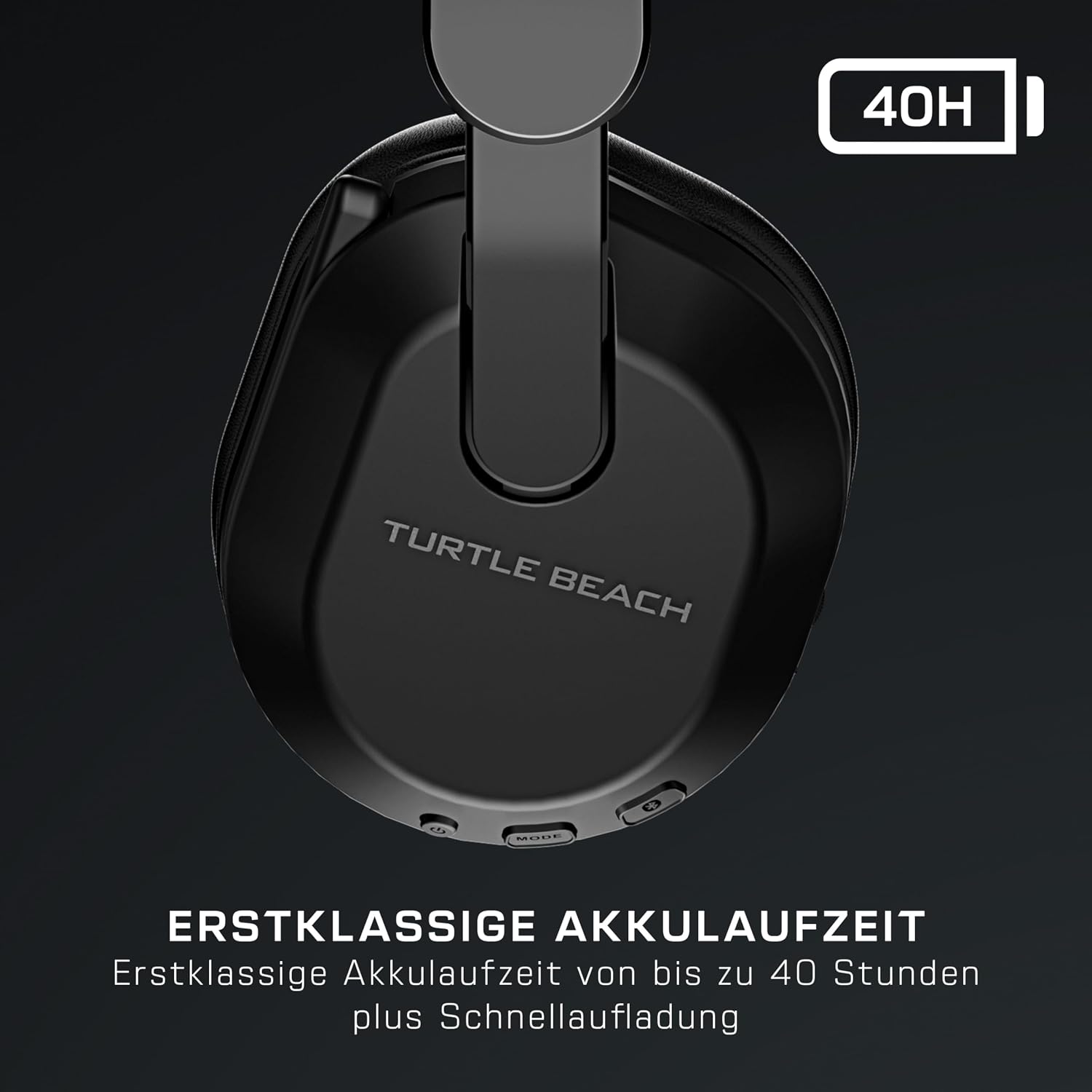 Detalle 2 de Turtle Beach Stealth 500 Schwarz: kabelloses Gaming-Headset für PS5, PS4, PC mit 40 Std. Akku und Bluetooth