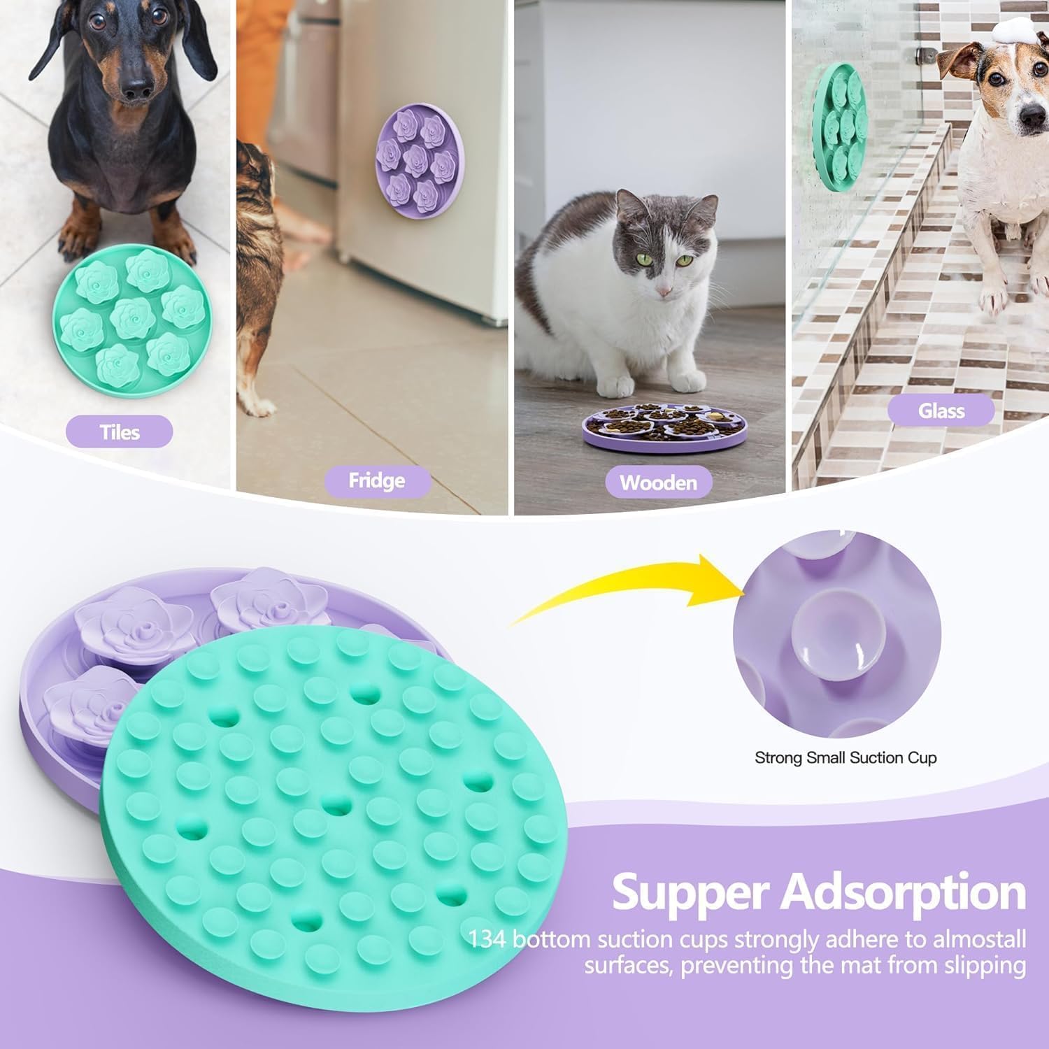 Thumbnail 6 de TUCANA Lick Mat for Dogs and Cats, Silicone