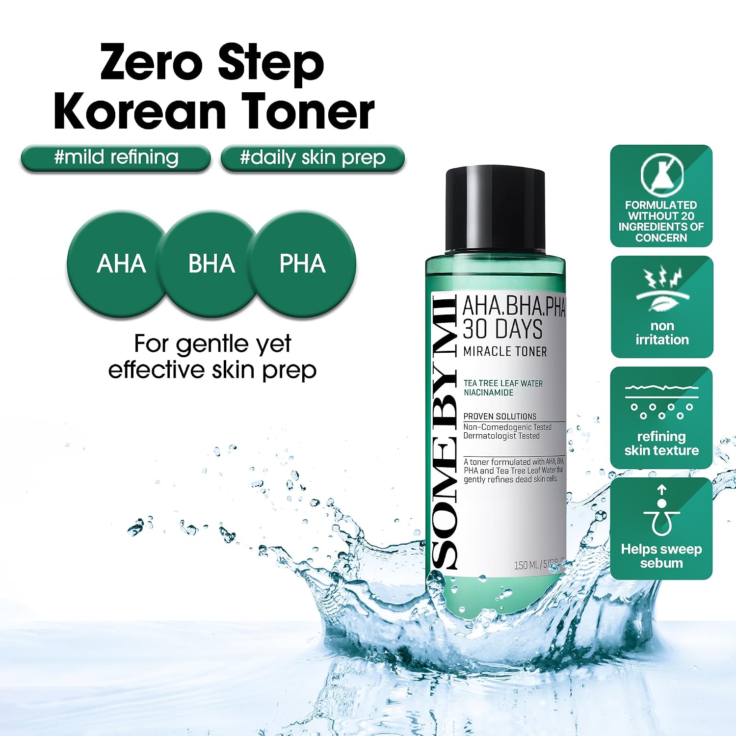 Detalle 2 de SOME BY MI AHA BHA PHA Toner with 2% Niacinamide ⚙
