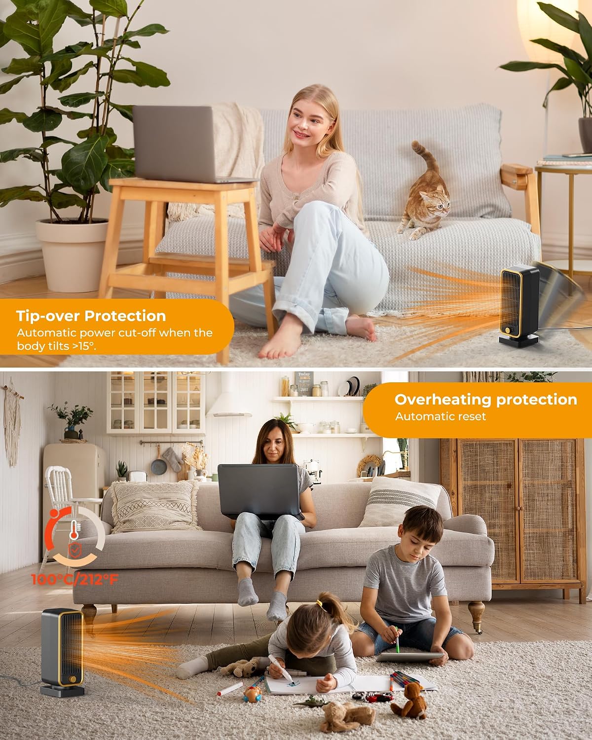Detalle 2 de DDHTSAL Portable Mini Electric Heater 900W
