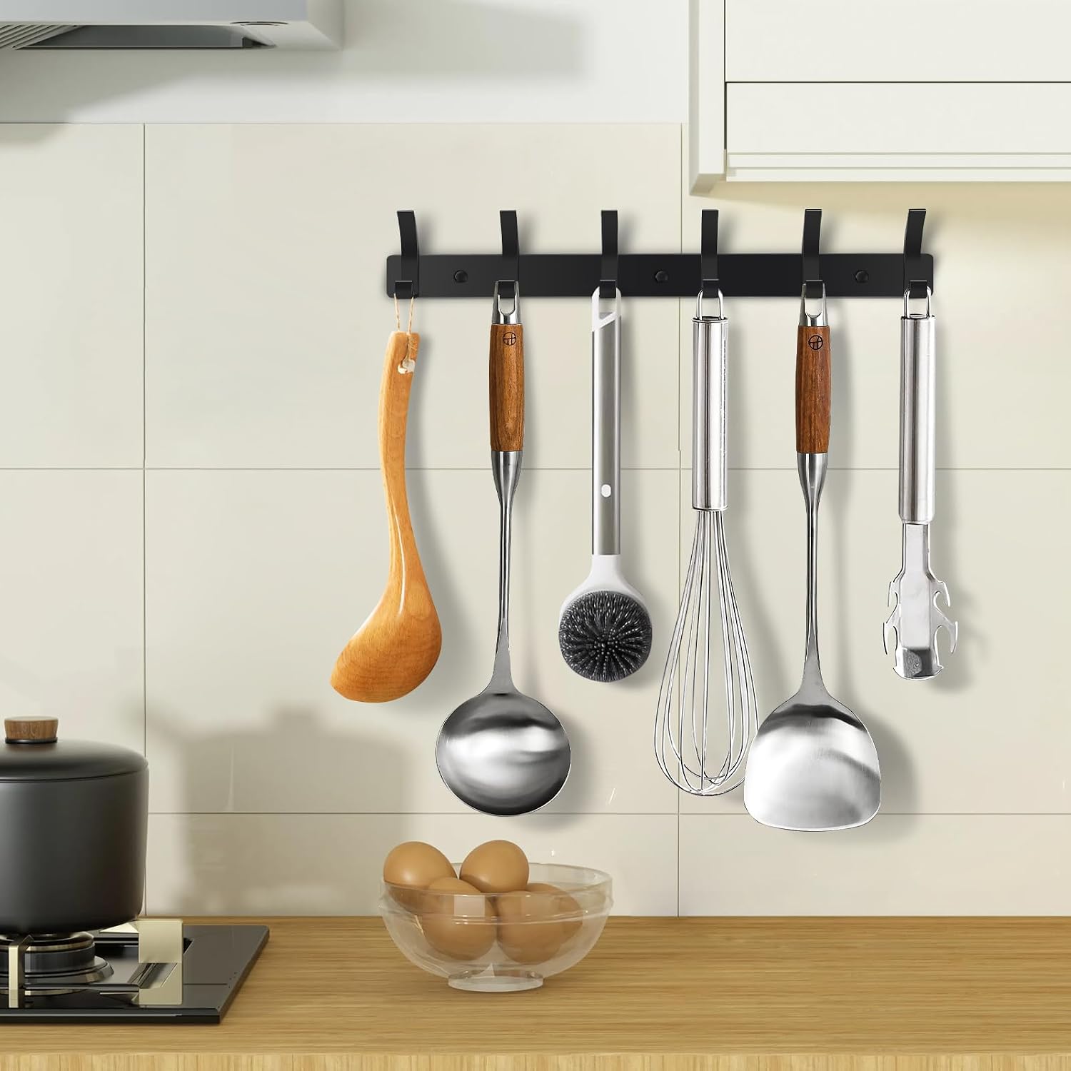 Thumbnail 3 de AUXHCYL Coat Hooks 6-Hook Wall Rack, 2 pack 🪝