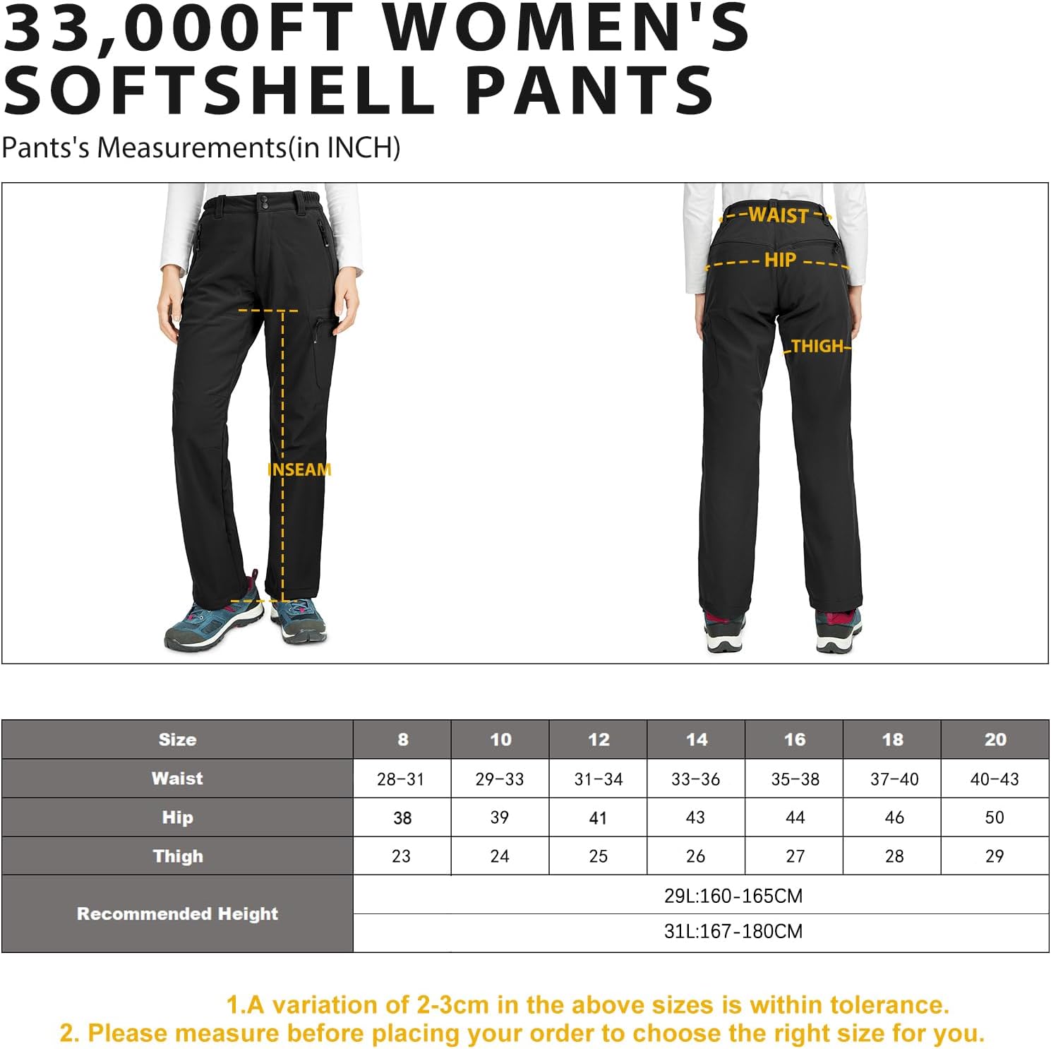 Thumbnail 5 de 33,000ft Womens Hiking Pants Waterproof 1️⃣