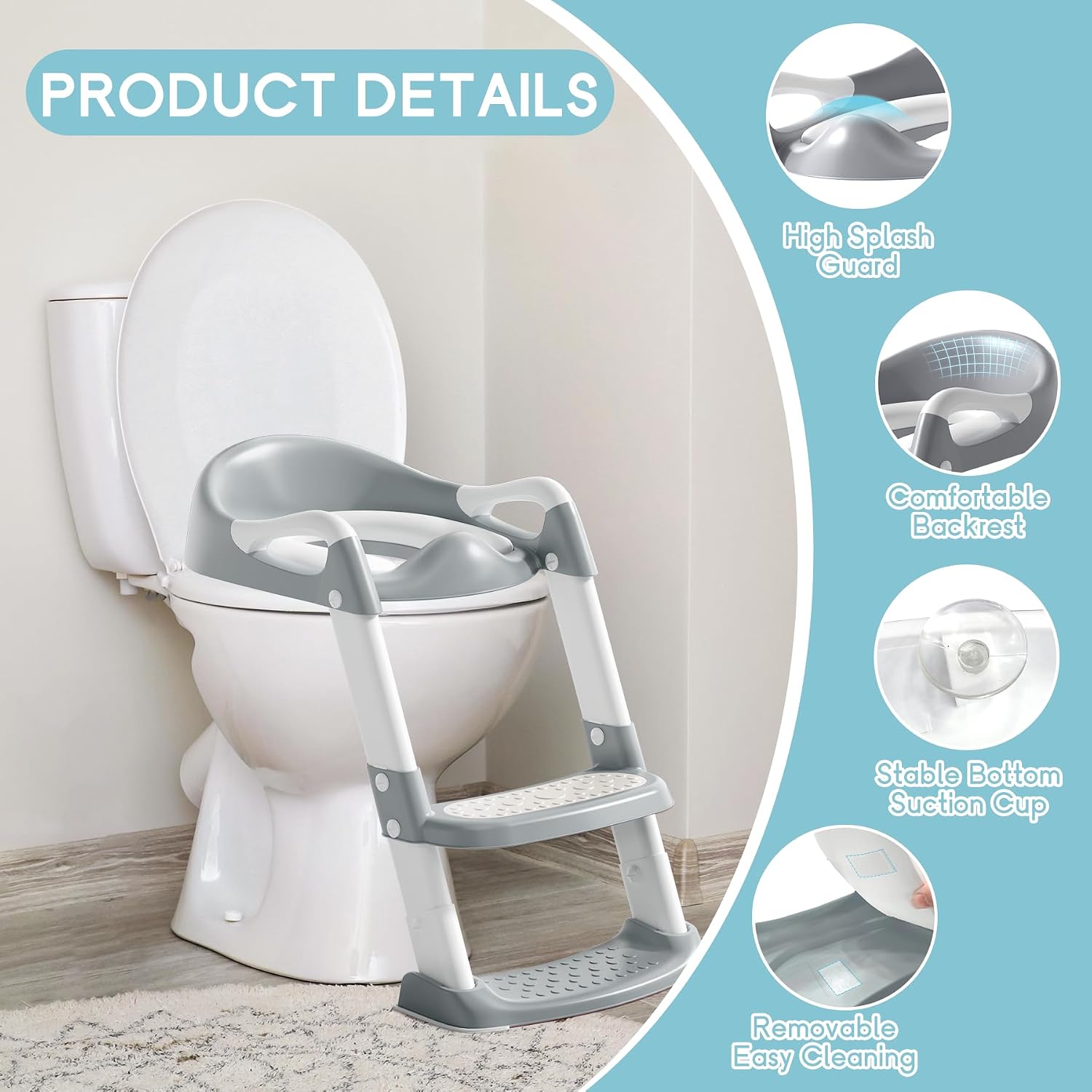 Thumbnail 1 de COOSEYA Toilettensitz Kinder 41–44 cm 🚽
