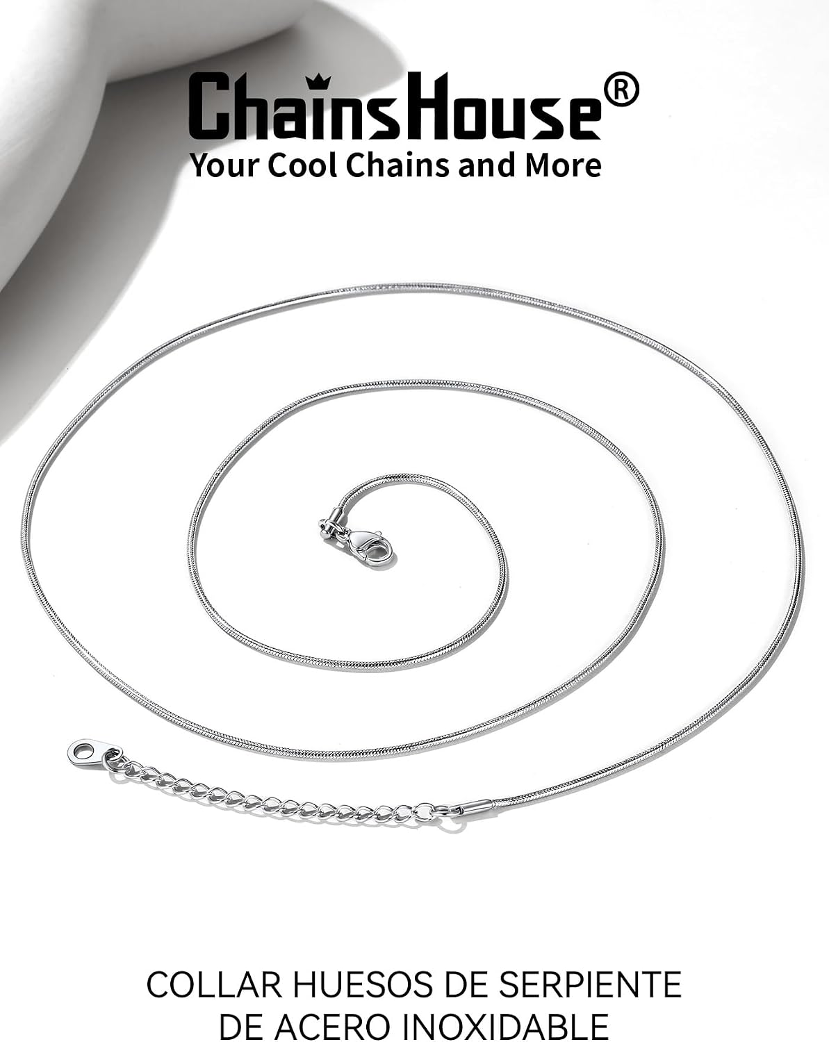 Thumbnail 6 de ChainsHouse Collar hueso serpiente 41 cm