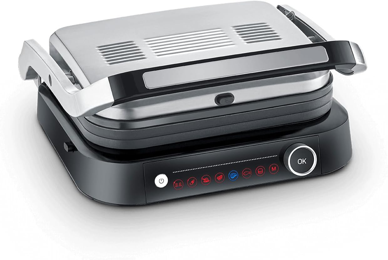 Detalle de Severin Bistecchiera Elettrica 800W: 2 in 1 Piastra per Steak e Panini
