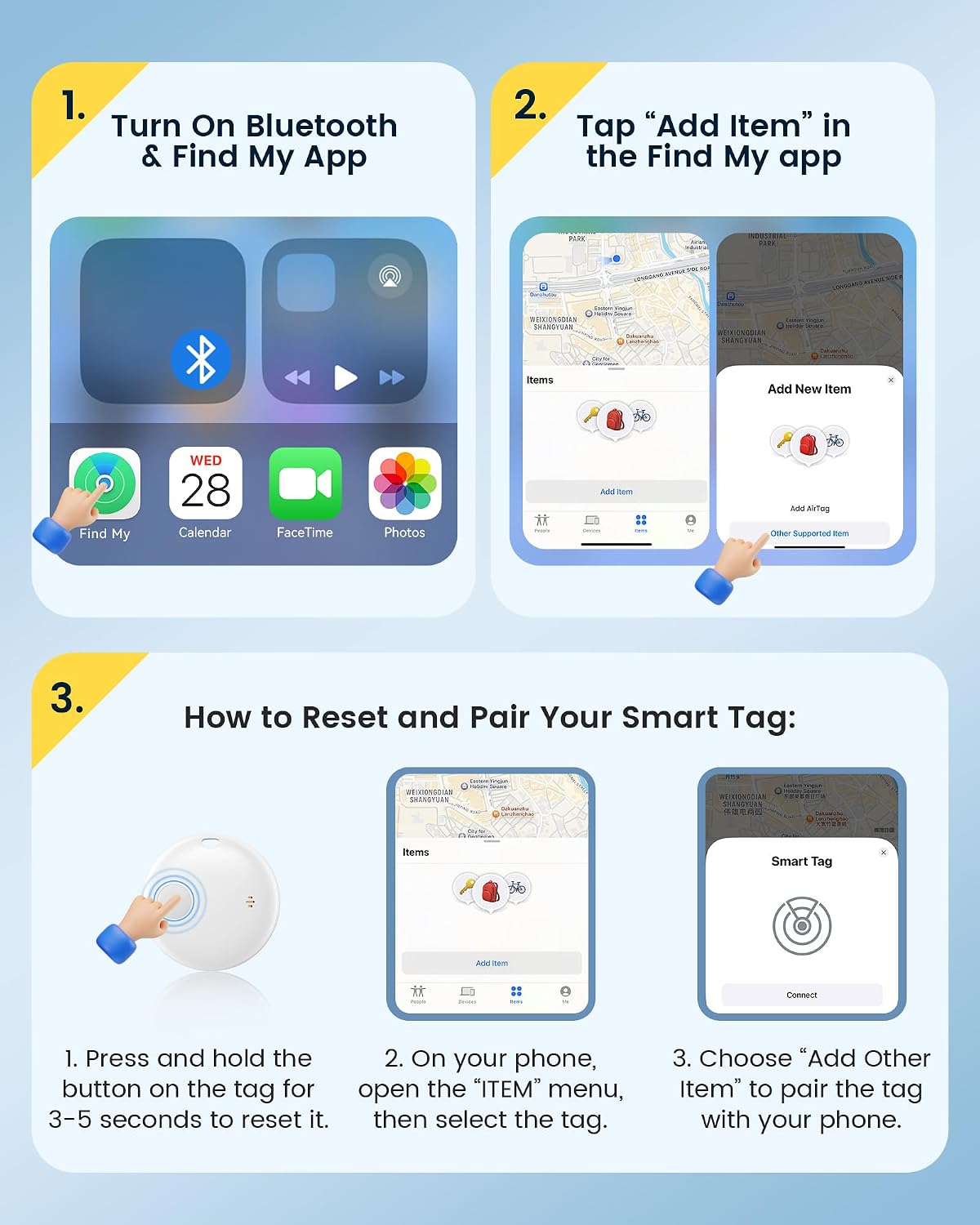 Thumbnail 4 de KUKIHO Tracker Tags Bluetooth 1 Pack