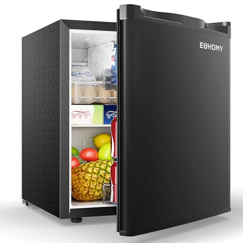 Thumbnail 7 de EUHOMY 46L Mini Fridge: Compact Table Top Fridge with Reversible Door, 7-Level Thermostat and Quiet Performance