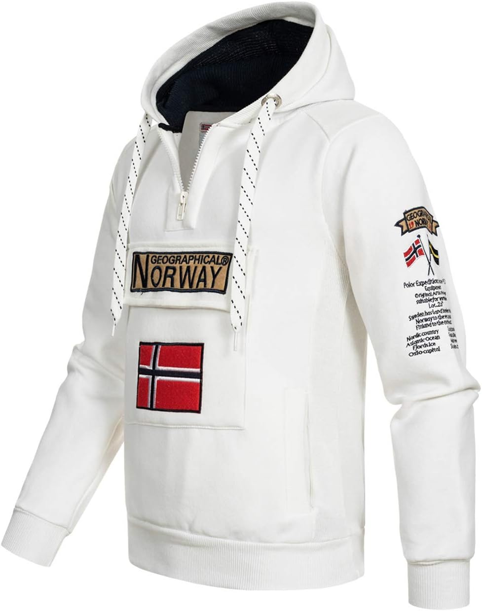 Detalle de Geographical Norway GYMCLASS Felpa con cappuccio uomo