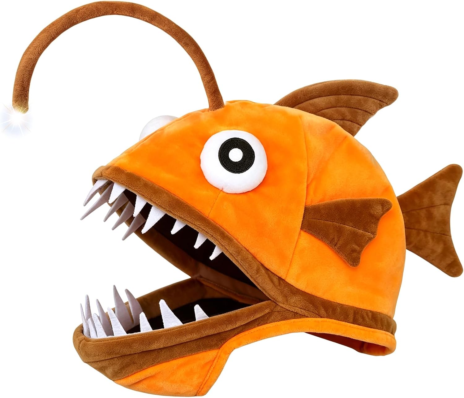 Detalle de Lrvcnva ZXP-DLYMZ-C-E Anglerfish Costume Hat with Light-Up Antenna