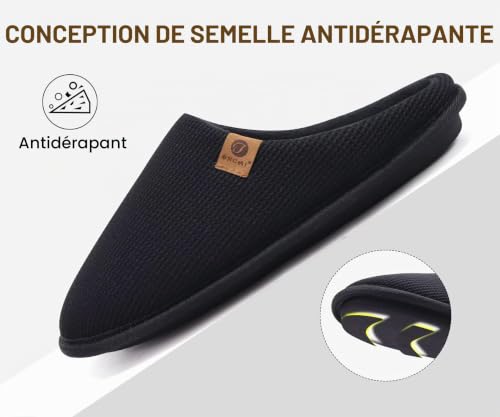 Thumbnail 6 de ONCAI chaussons homme d’hiver, taille 47, mousse à mémoire de forme