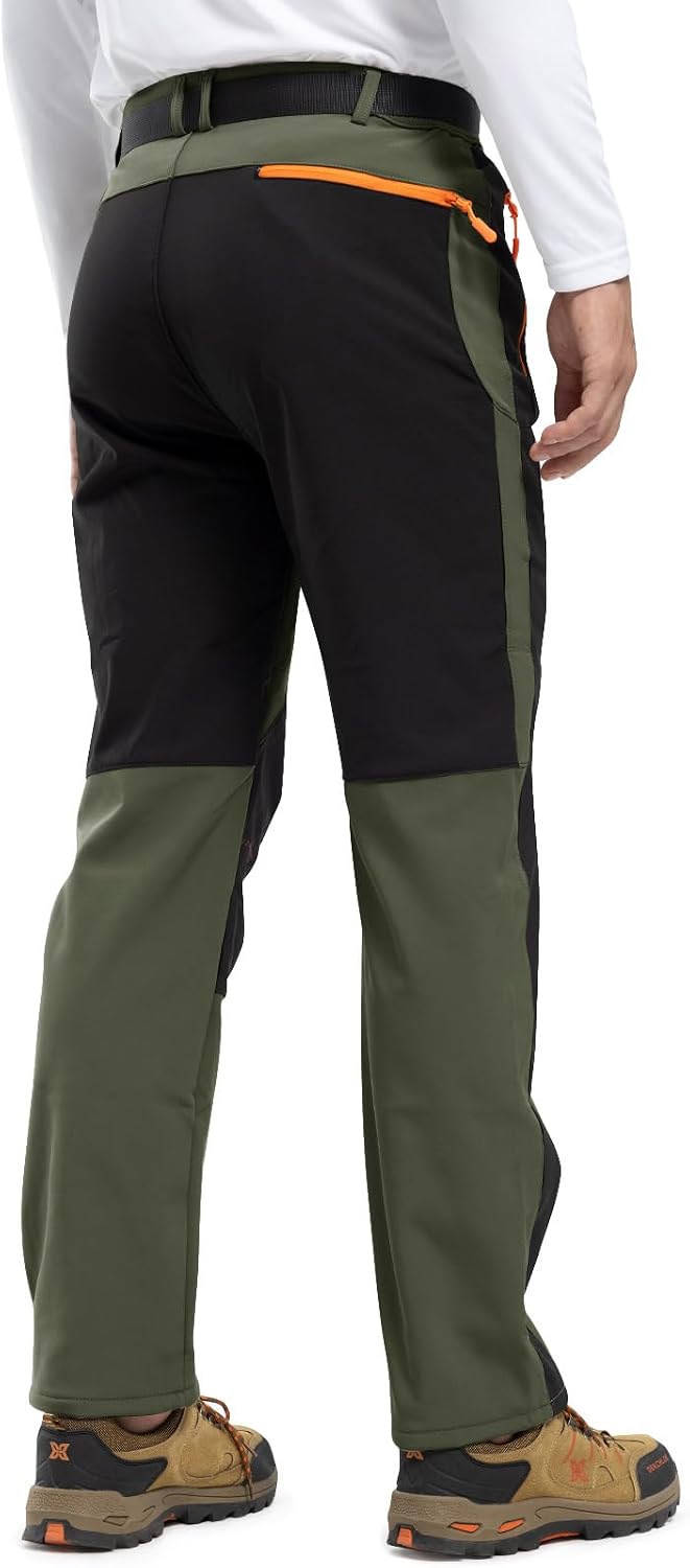 Thumbnail 5 de Rdruko Men's Insulated Snow Ski Pants, Waterproof, Fleece-Lined with Belt