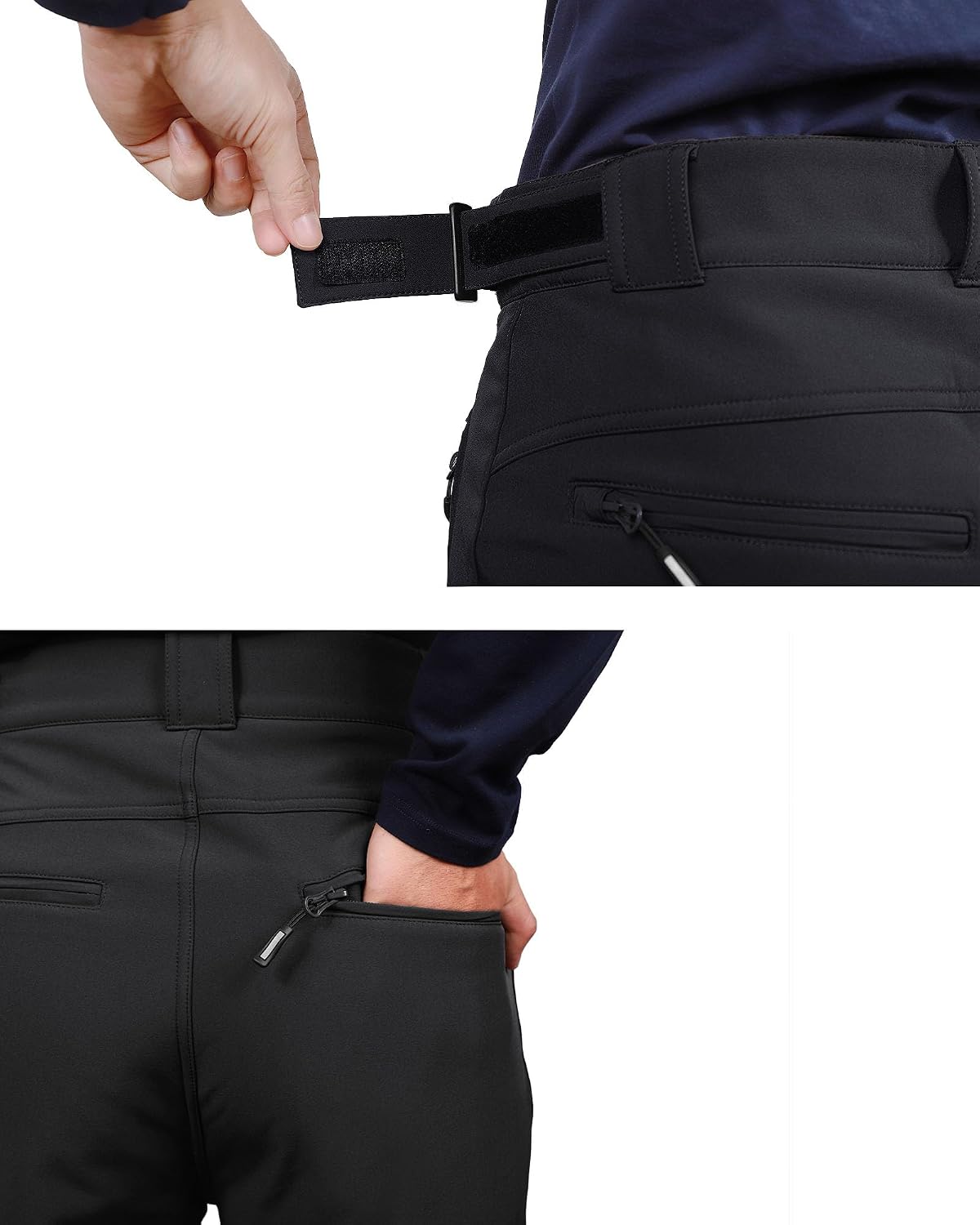 Detalle 2 de Outdoor Ventures Mens Waterproof Trousers 1-layer hiking trousers