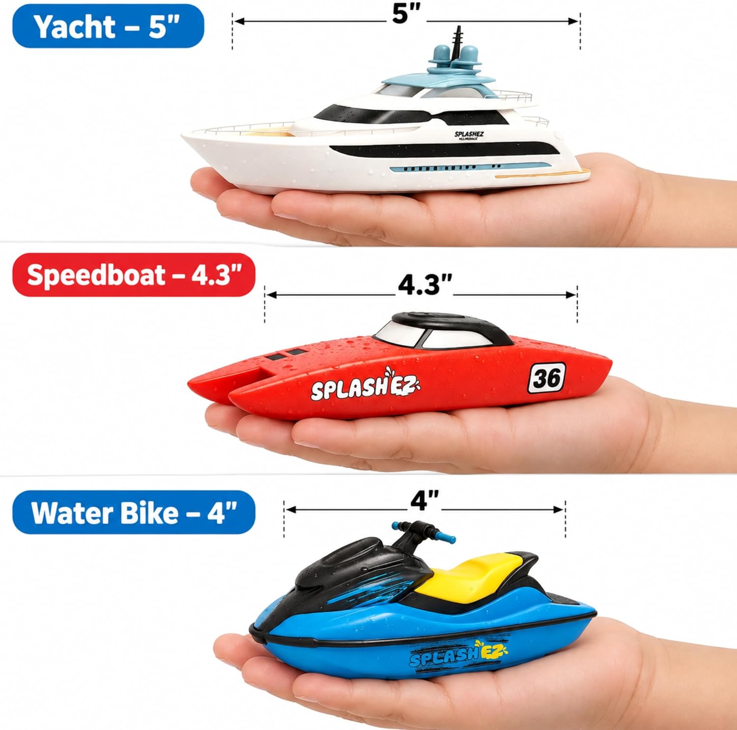Detalle 2 de SplashEZ Boat Toy: Mold-Free Floating Bath Toy for Toddlers & Kids