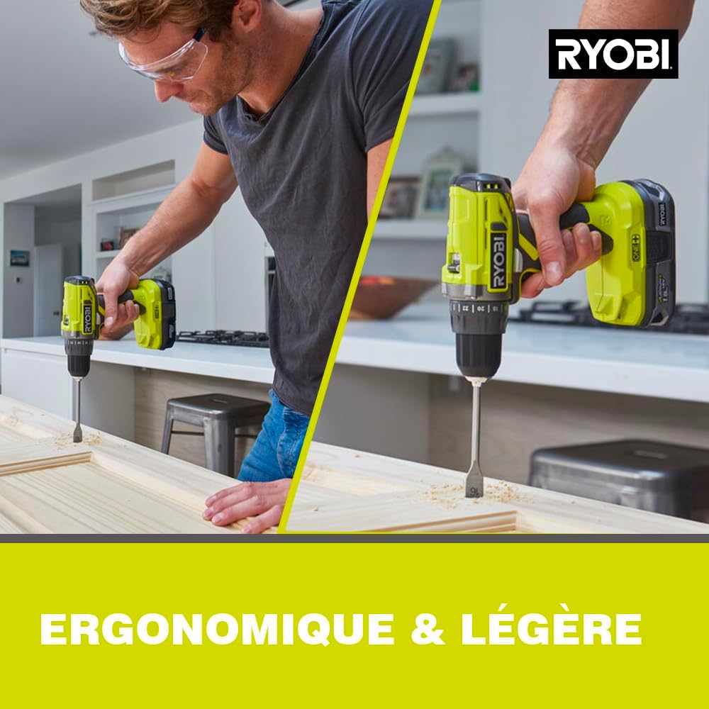 Thumbnail 3 de RYOBI R18DD2-242S Perceuse-visseuse sans fil 18V ONE+ avec 2 batteries (4,0 Ah et 2,0 Ah) et chargeur rapide