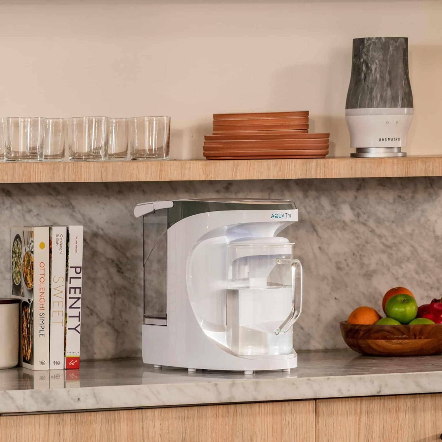 Thumbnail 3 de AquaTru Carafe Smart Alkaline Countertop Water Purifier (4-Stage Reverse Osmosis) with Glass Carafe