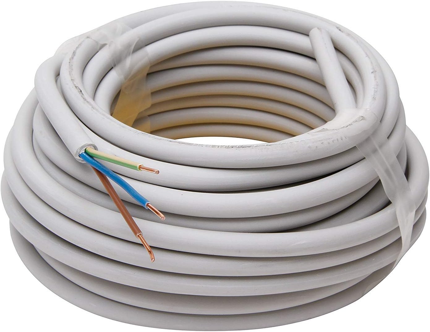 Thumbnail 4 de Kopp 150825001 Mantel-Leitung NYM-J 3G1,5 mm², 25 m, grau – robuste Installationsleitung für Feuchträume