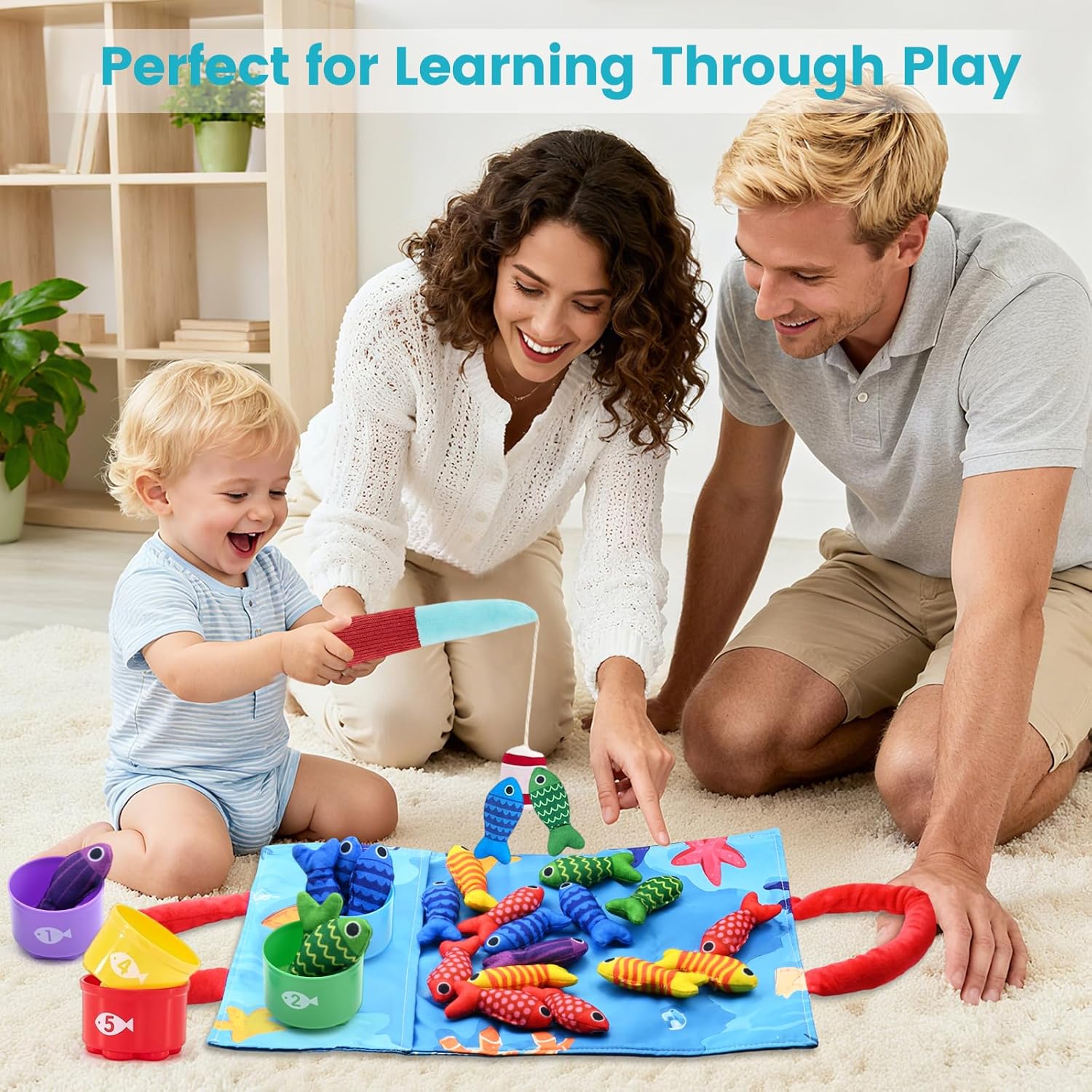 Thumbnail 2 de Montessori fishing toy set 1 year old 10 in 1