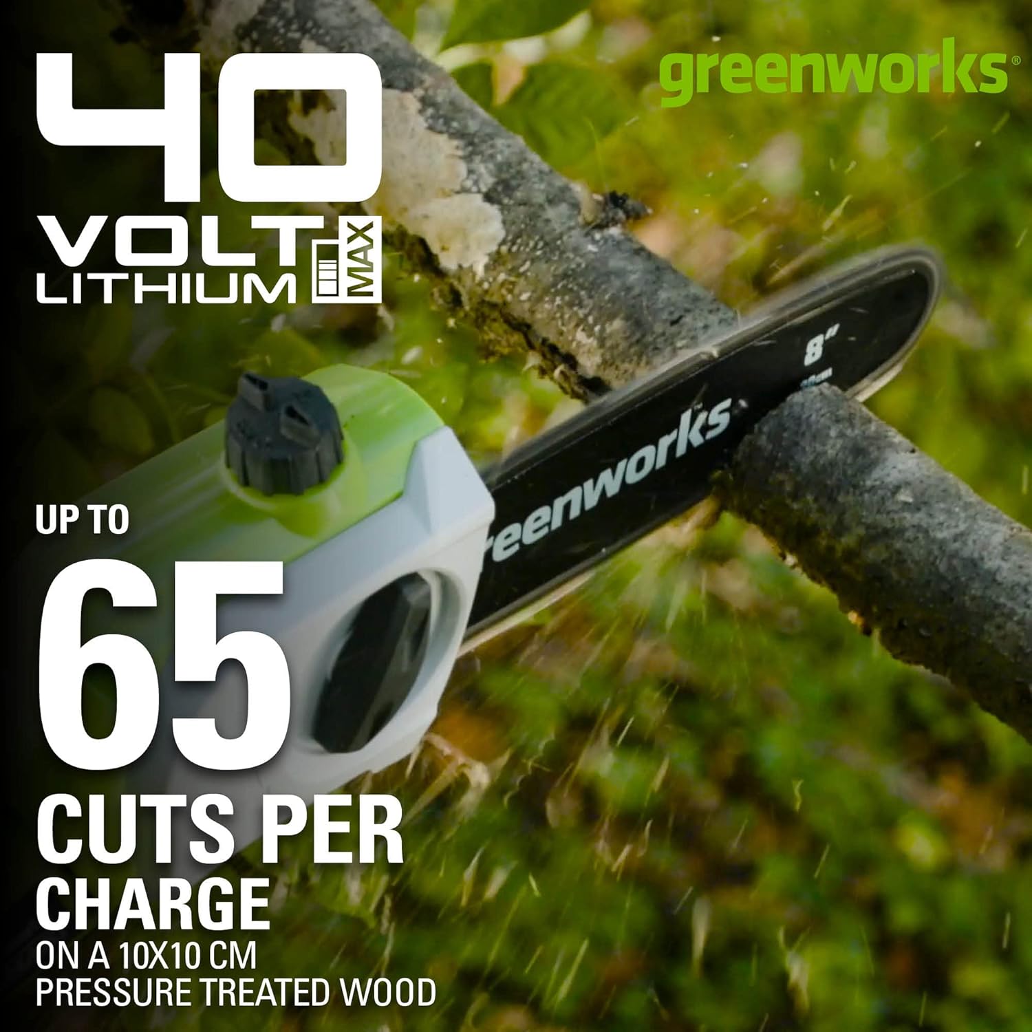 Thumbnail 1 de Greenworks 40V 61cm Battery Extension Hedge Trimmer 2 in 1 📏