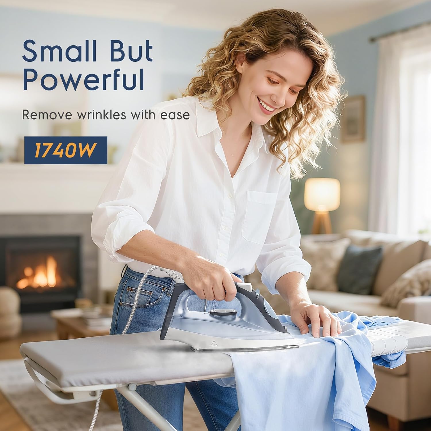 Detalle de BEAUTURAL Steam Iron for Clothes – Lightweight, Non-Stick Soleplate & Burst of Steam