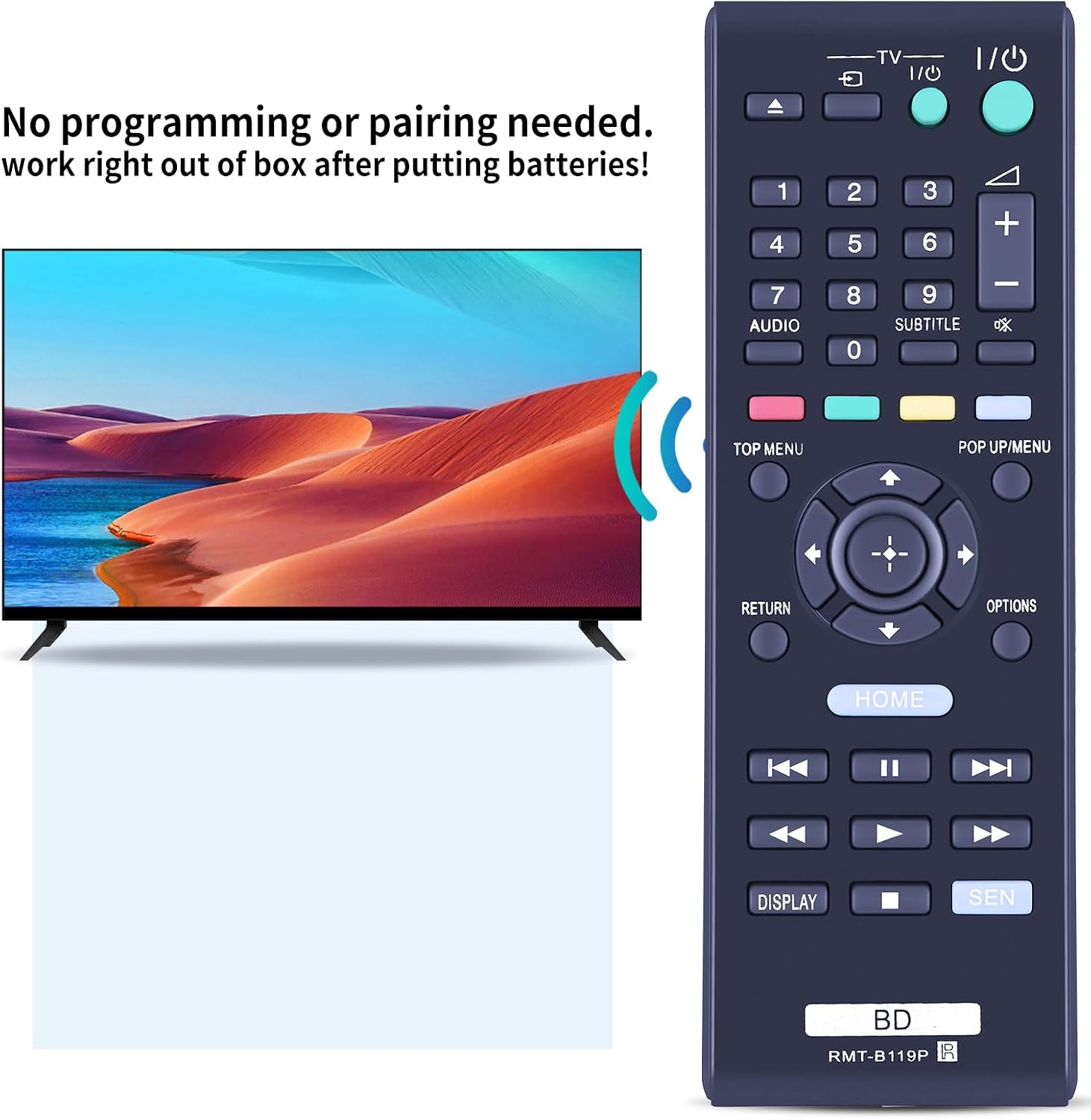 Thumbnail 5 de TCNOUMT New RMT-B119P Remote Control for Sony DVD Players