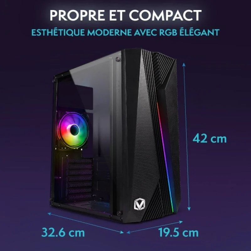 Thumbnail 1 de Vibox VI-132 sobremesa con AMD Ryzen 3 3200G, 16GB RAM, SSD 1TB, Linux Mint y WiFi (pack gaming con pantalla 21,5")