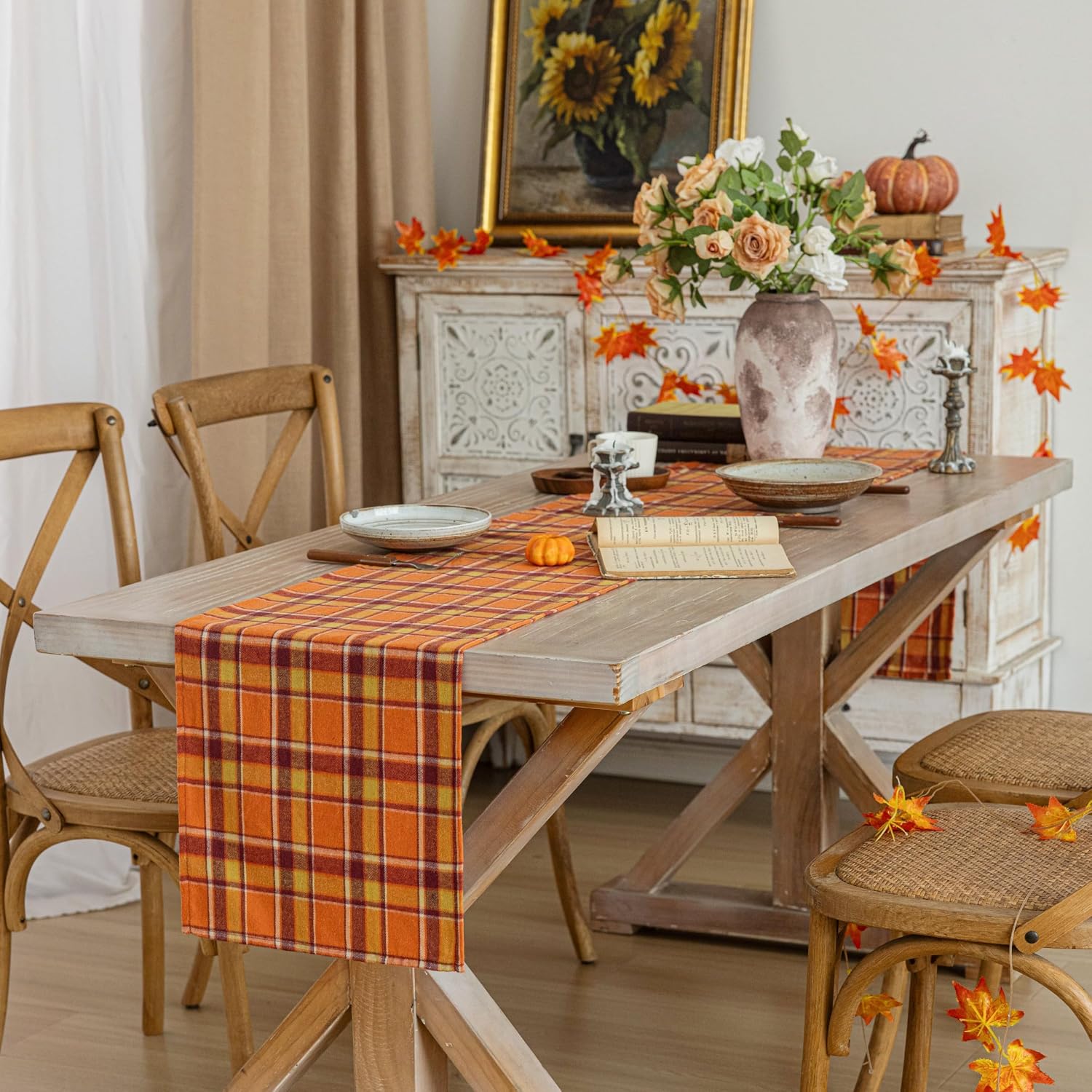 Detalle 1 de AQOTHES Table Runner, 100% Polyester