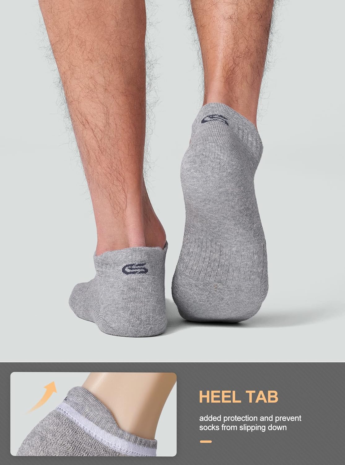 Thumbnail 3 de CS CELERSPORT 6-Pair Ankle Athletic Running Socks: Low Cut, Cushioned, Moisture-Wicking
