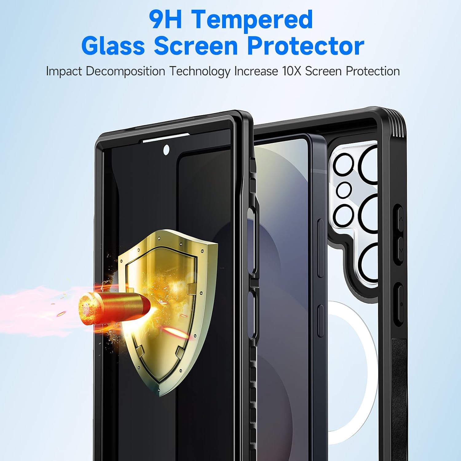 Detalle 2 de seacosmo Magnetic Case for Samsung S25 Ultra 2-in-1