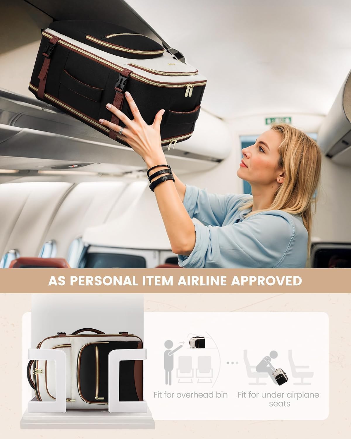 Detalle 2 de LOVEVOOK Travel Backpack 40L