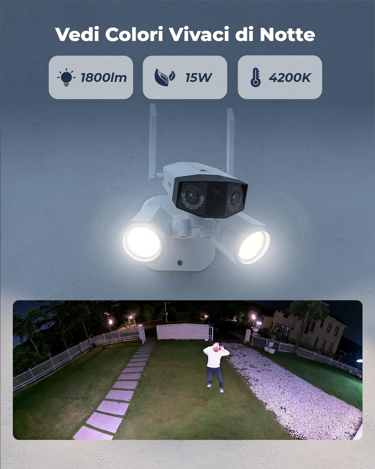 Thumbnail 3 de Reolink Telecamera Wi‑Fi 4K esterna con doppio obiettivo 180° e Duo Floodlight
