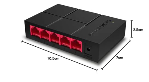 Thumbnail 5 de Mercusys MS105G: Switch 5 Puertos Gigabit Plug & Play, silencioso y eficiente