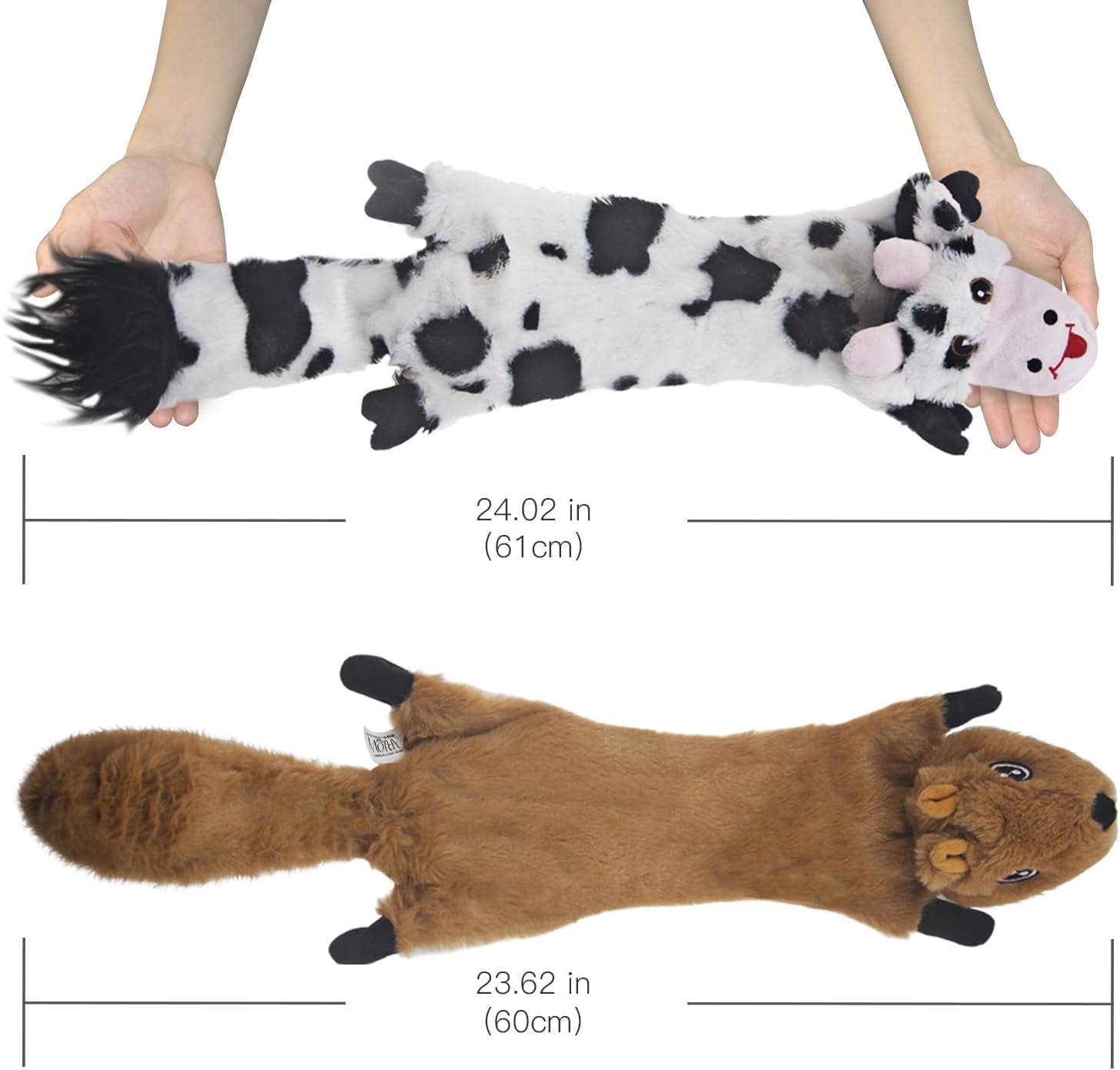 Detalle de Pack de 5 jouets pour chien SHARLOVY à couiner et froissés (sans rembourrage)