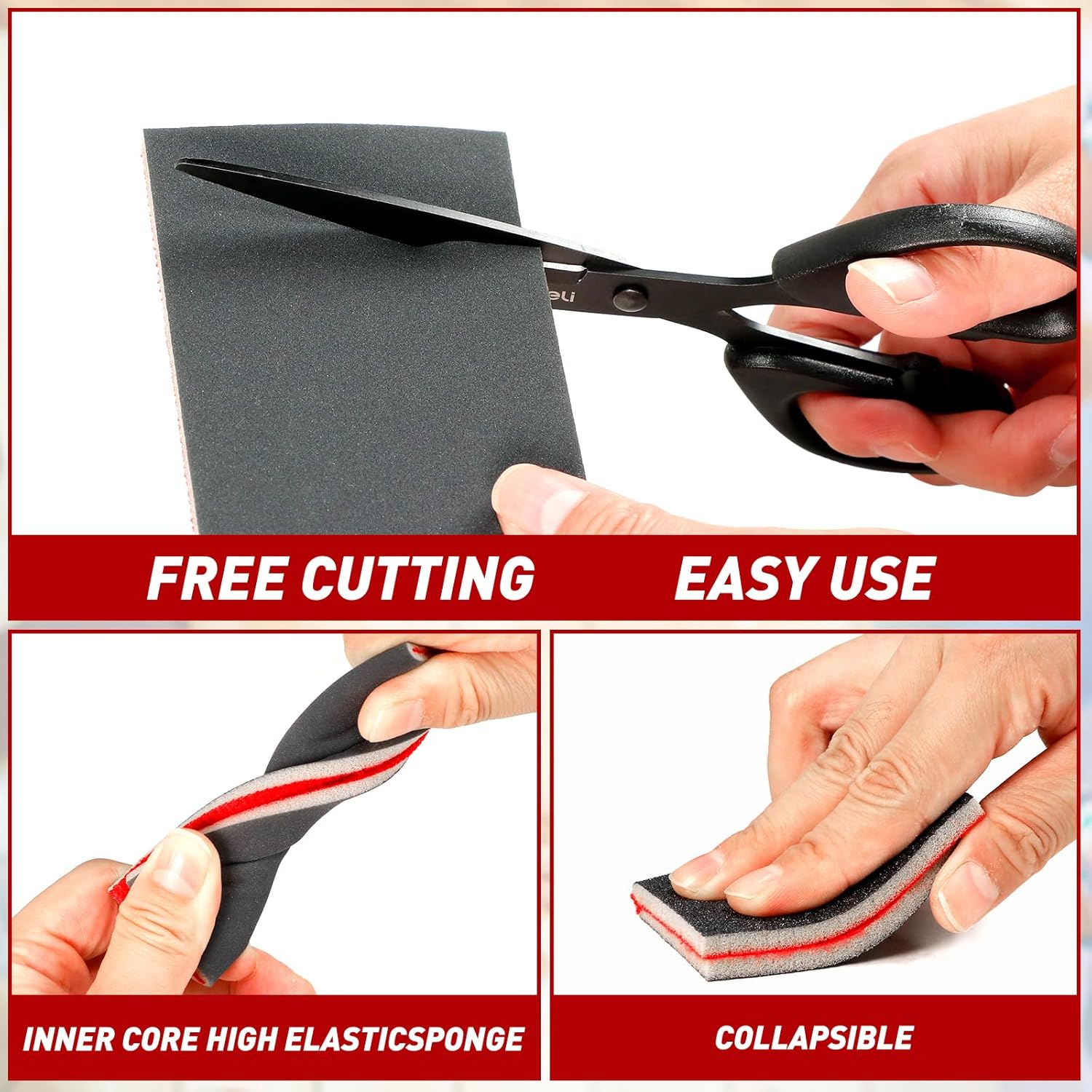 Detalle 2 de 24 Pcs Sanding Sponge Set 80-3000 Grit Sanding Pads