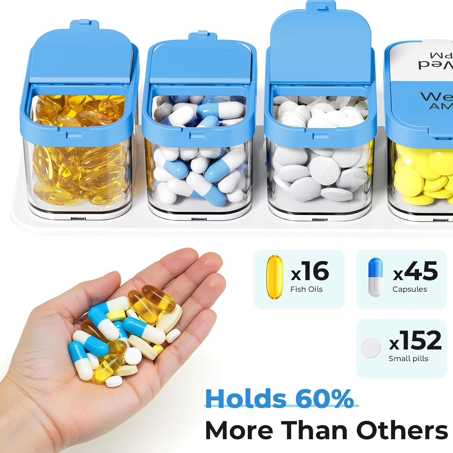 Detalle 2 de Odaro Weekly Pill Organizer, 7-Day