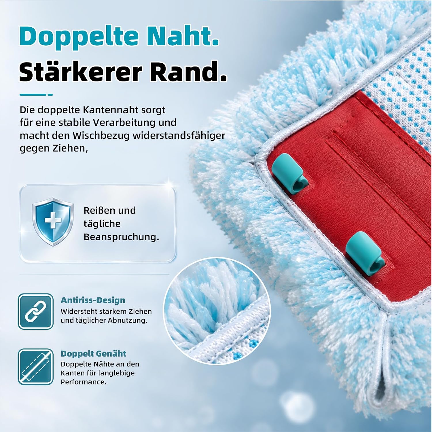 Thumbnail 6 de Alloytool HTYDE-LF-XL 2P dweilhoezen voor Leifheit Profi XL, 47 cm
