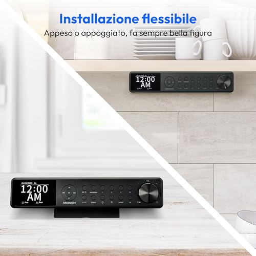 Thumbnail 7 de MEDION P66750, radio da cucina sottopensile DAB+ con Bluetooth e display TFT