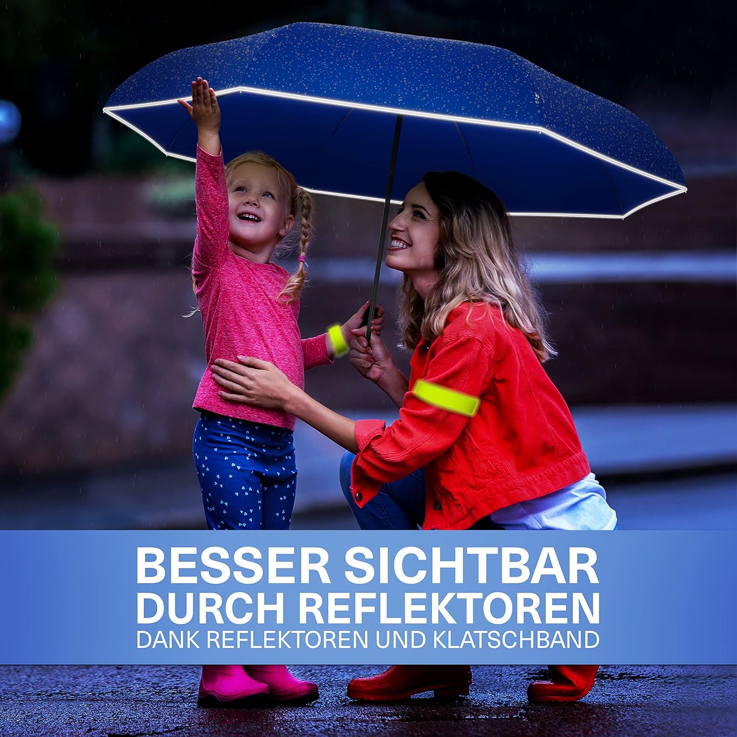 Thumbnail 2 de STYNGARD Stockhom Regenschirm für Kinder mit Reflektoren – sicherer Schulweg, kompakt und kinderfreundlich
