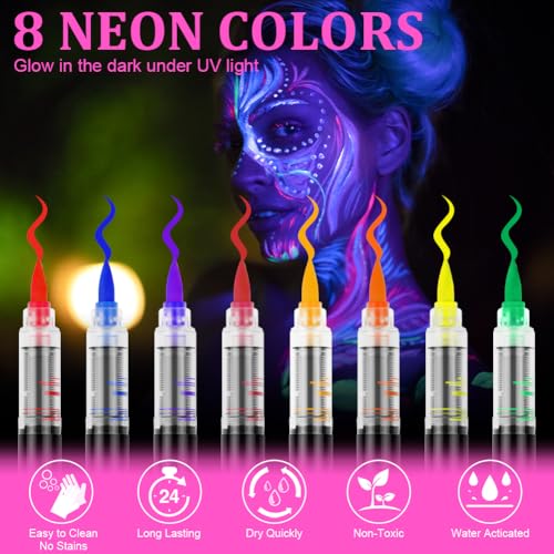 Thumbnail 1 de LOPHE Matite trucco fluorescenti per viso e corpo 8 colori 🎨
