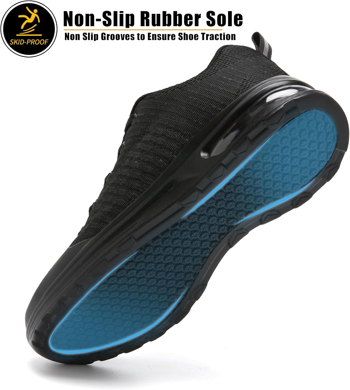 Thumbnail 6 de LUPWEE Safety Trainers Slip Resistant Steel Toe Cap Trainers