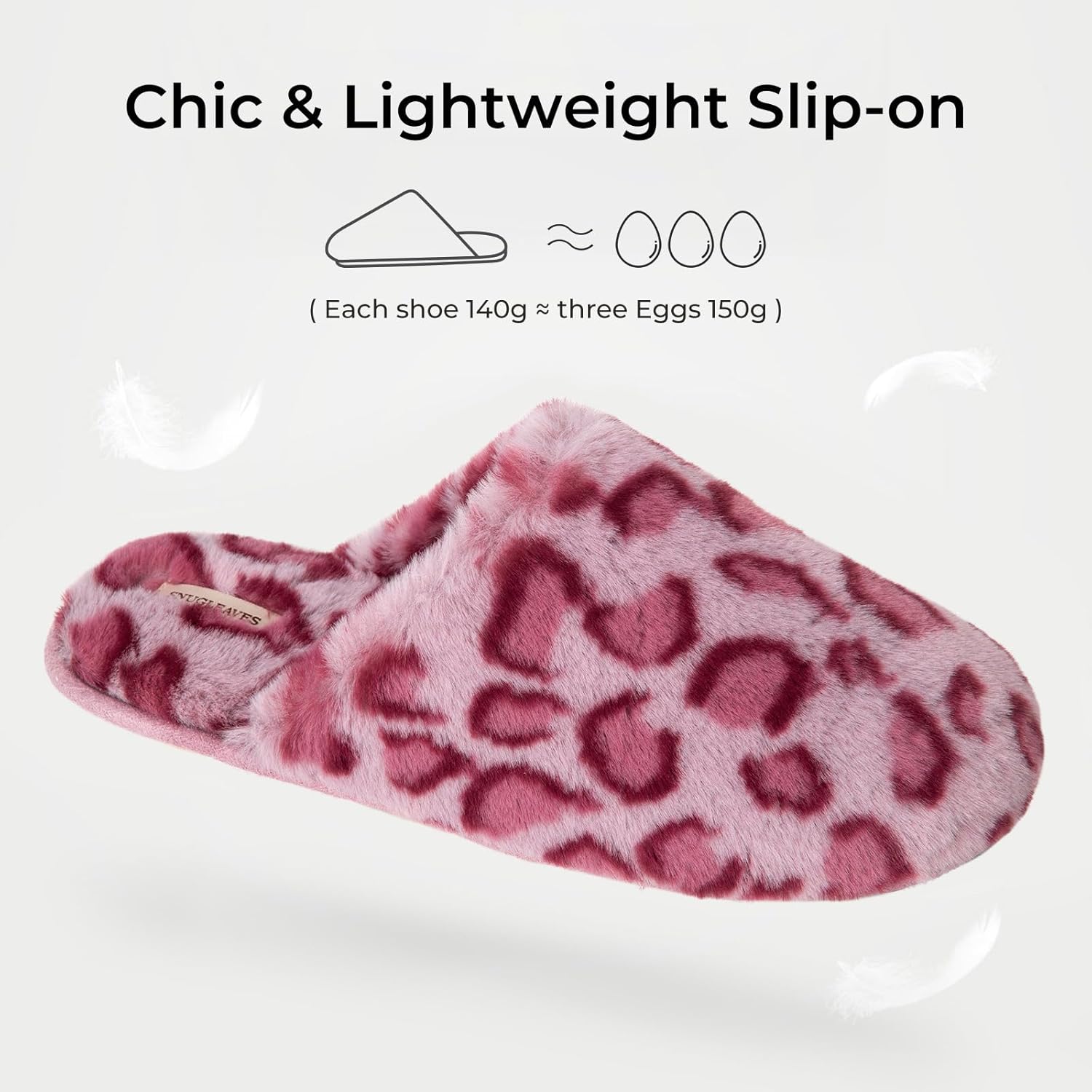 Thumbnail 4 de Snug Leaves Women's Fuzzy Scuff Slippers Memory Foam