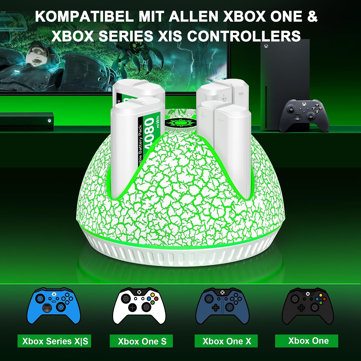 Thumbnail 5 de 4080mWh Akku für Xbox Controller 12 Std. ⌨