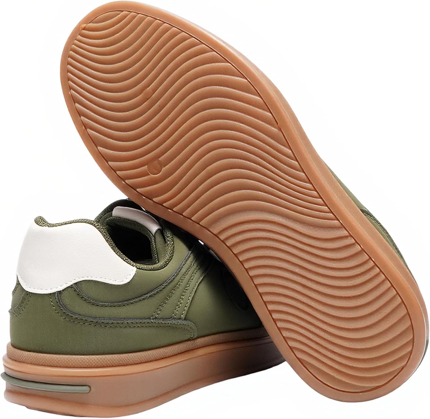 Detalle de JOMIX lage herensneakers met retrodesign, PU-bovenwerk en PVC-zool van 2,5 cm
