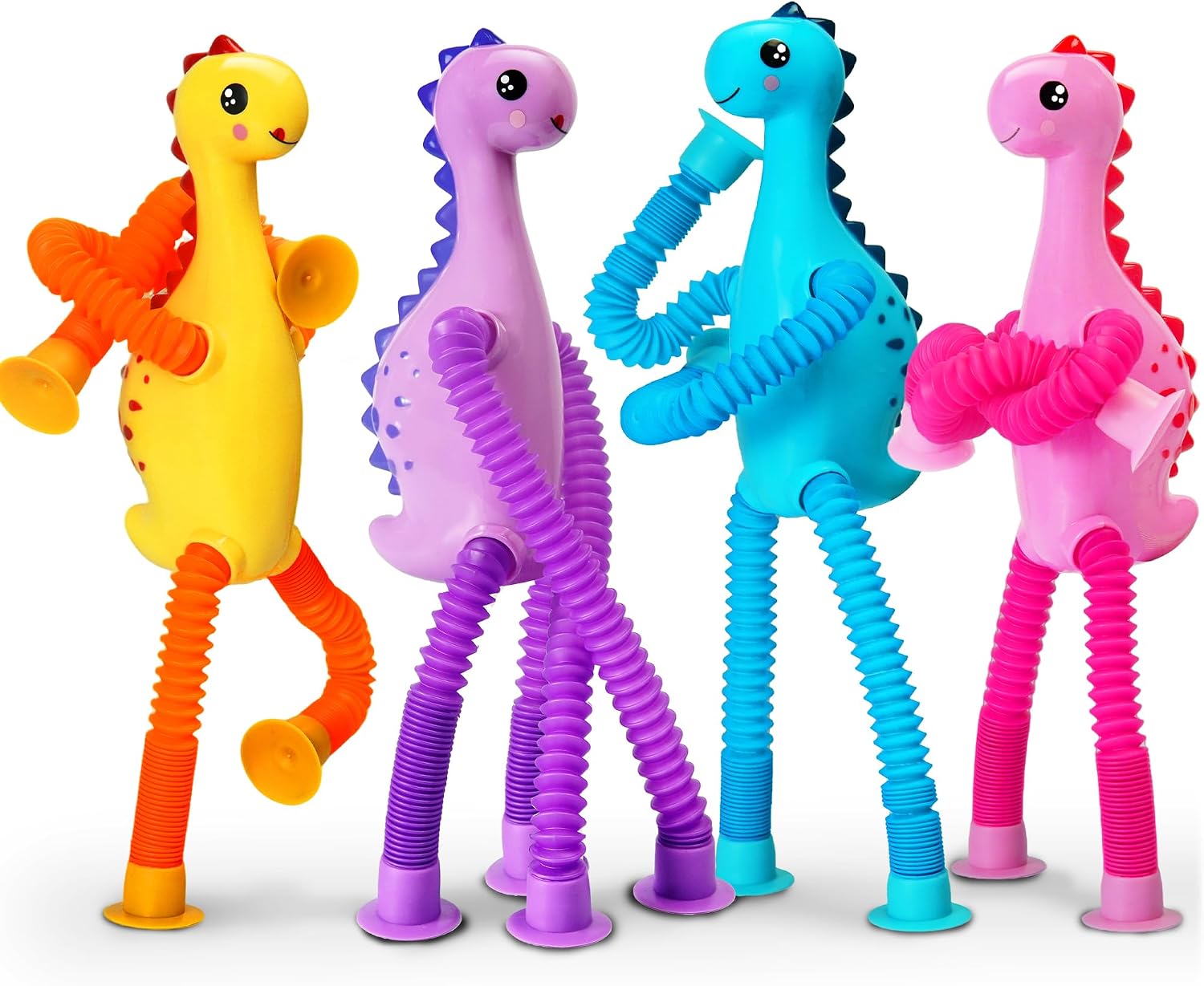 Detalle de Telescope Dinosaur Suction Toy 4-Pack 🦖