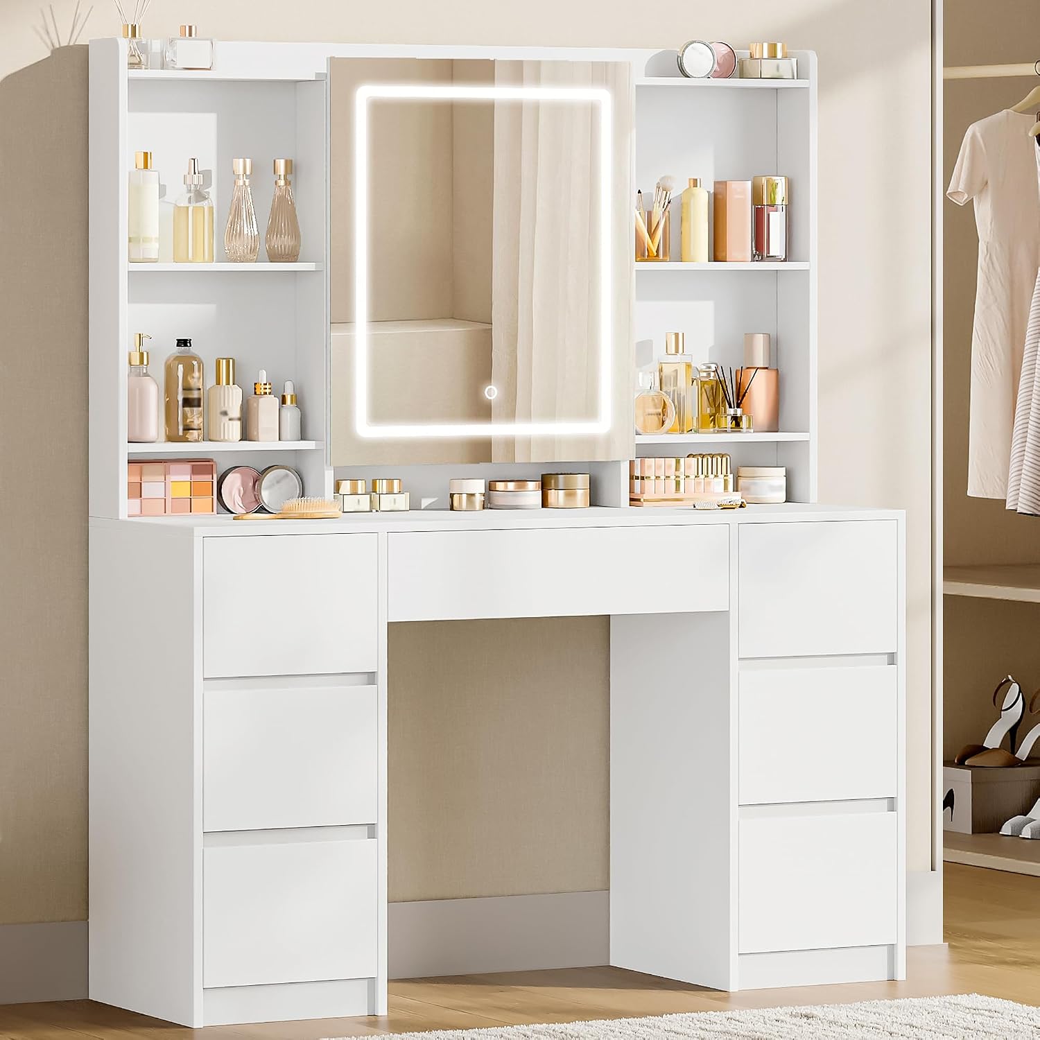 Hzuaneri DT43203XEU Postazione trucco 108 cm con luce LED 💄