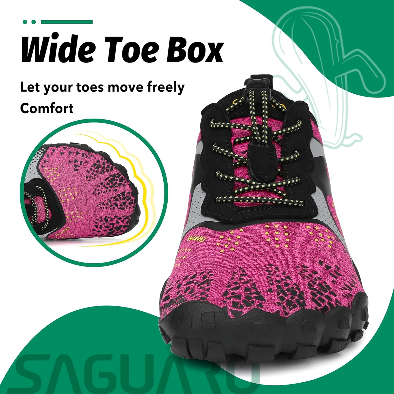Thumbnail 3 de SAGUARO Scarpe Barefoot con Dita per Trekking, Trail Running e Ginnastica (36–48)